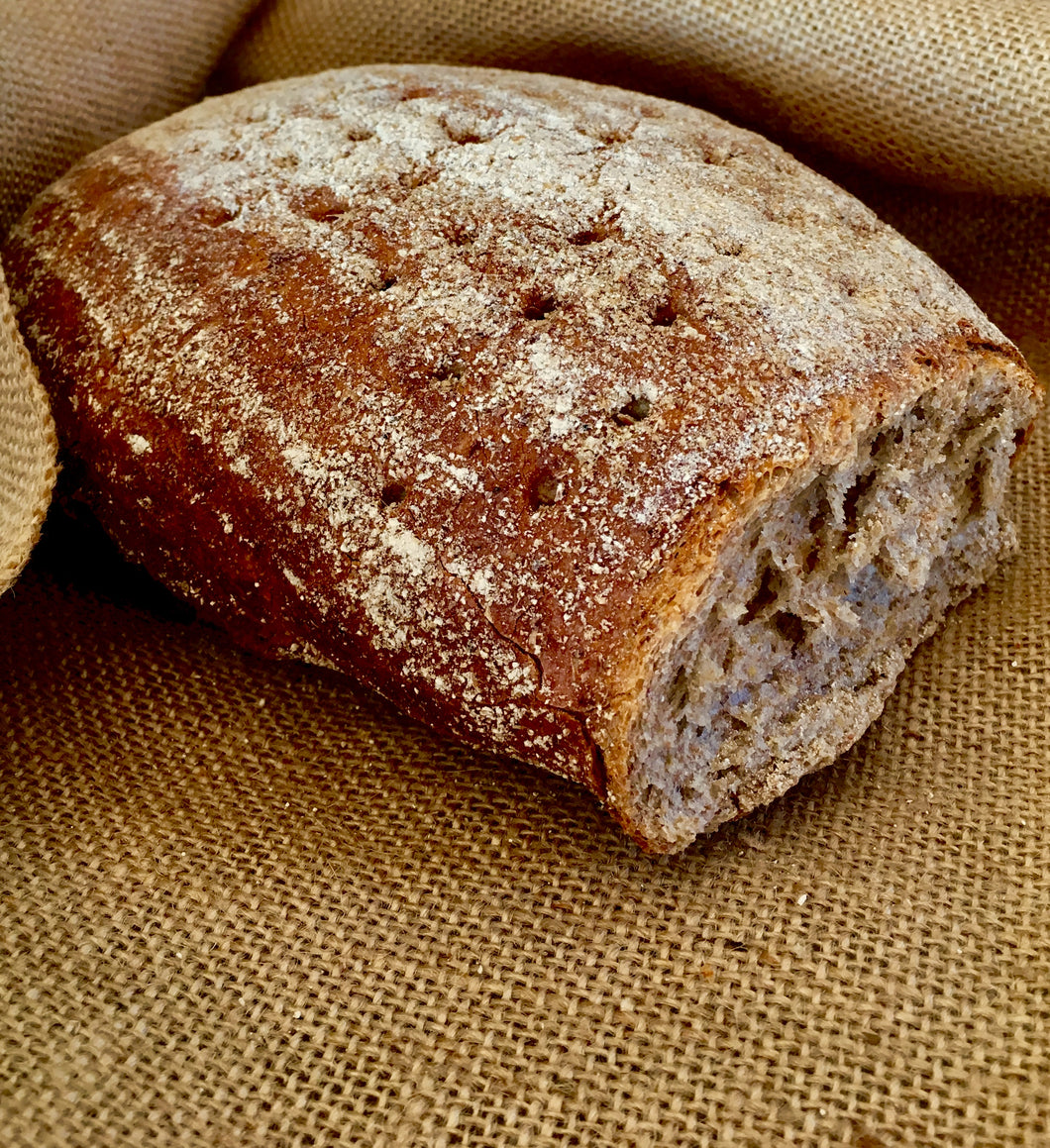 Sourdough Dark Rye Bread - 6 Loaves per Case